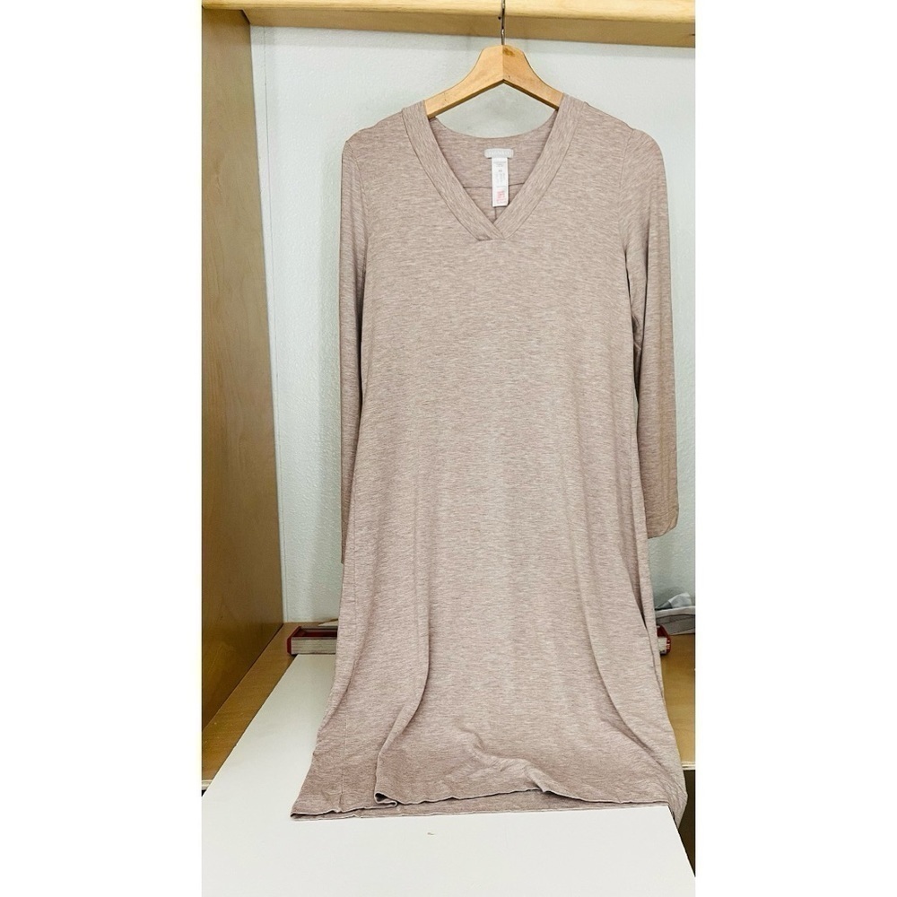 Hanro Champagne Long Sleeve Gown - Picture 3 of 3